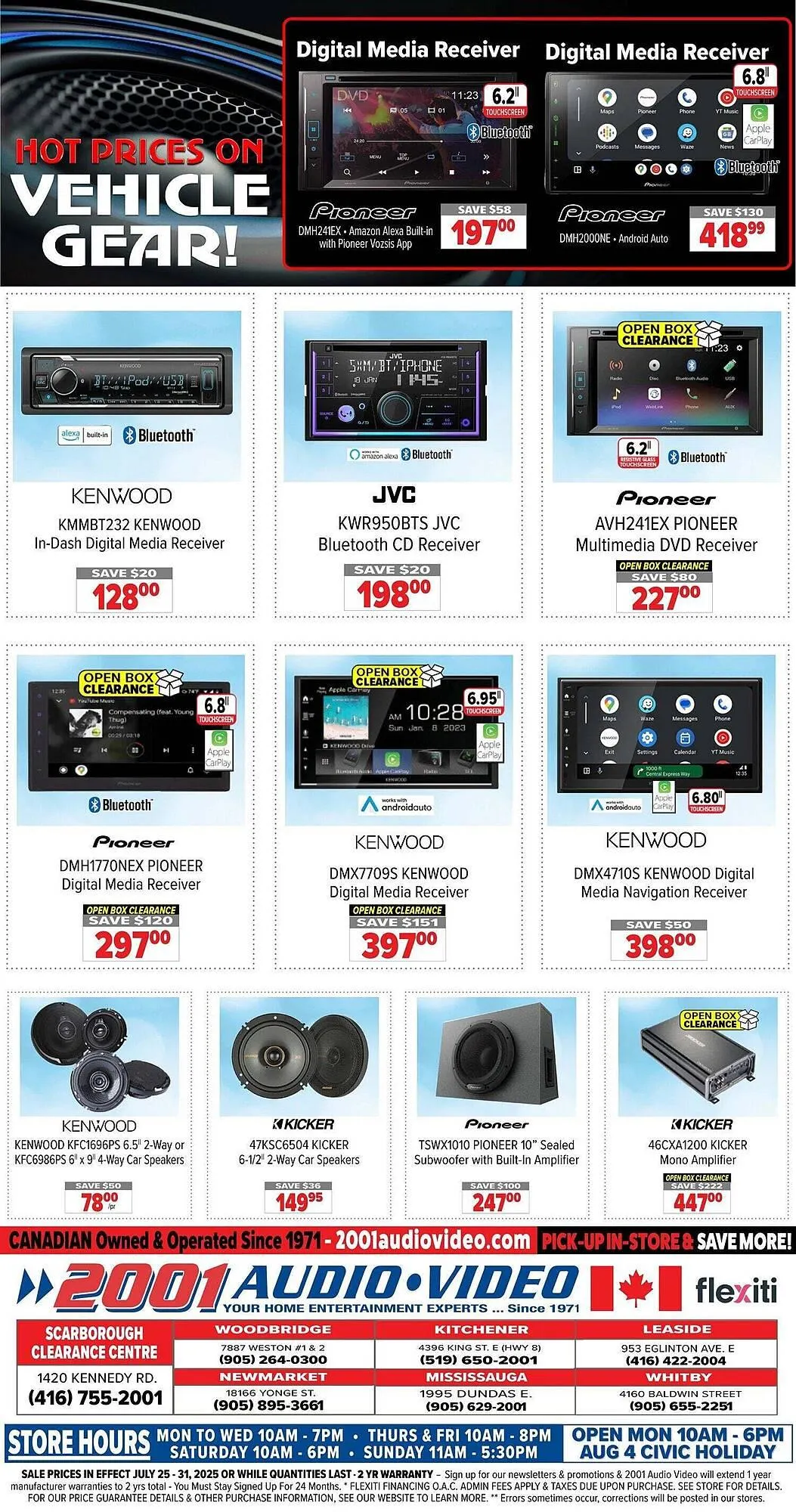 2001 Audio Video flyer from July 25 to August 1 2025 - flyer page 15