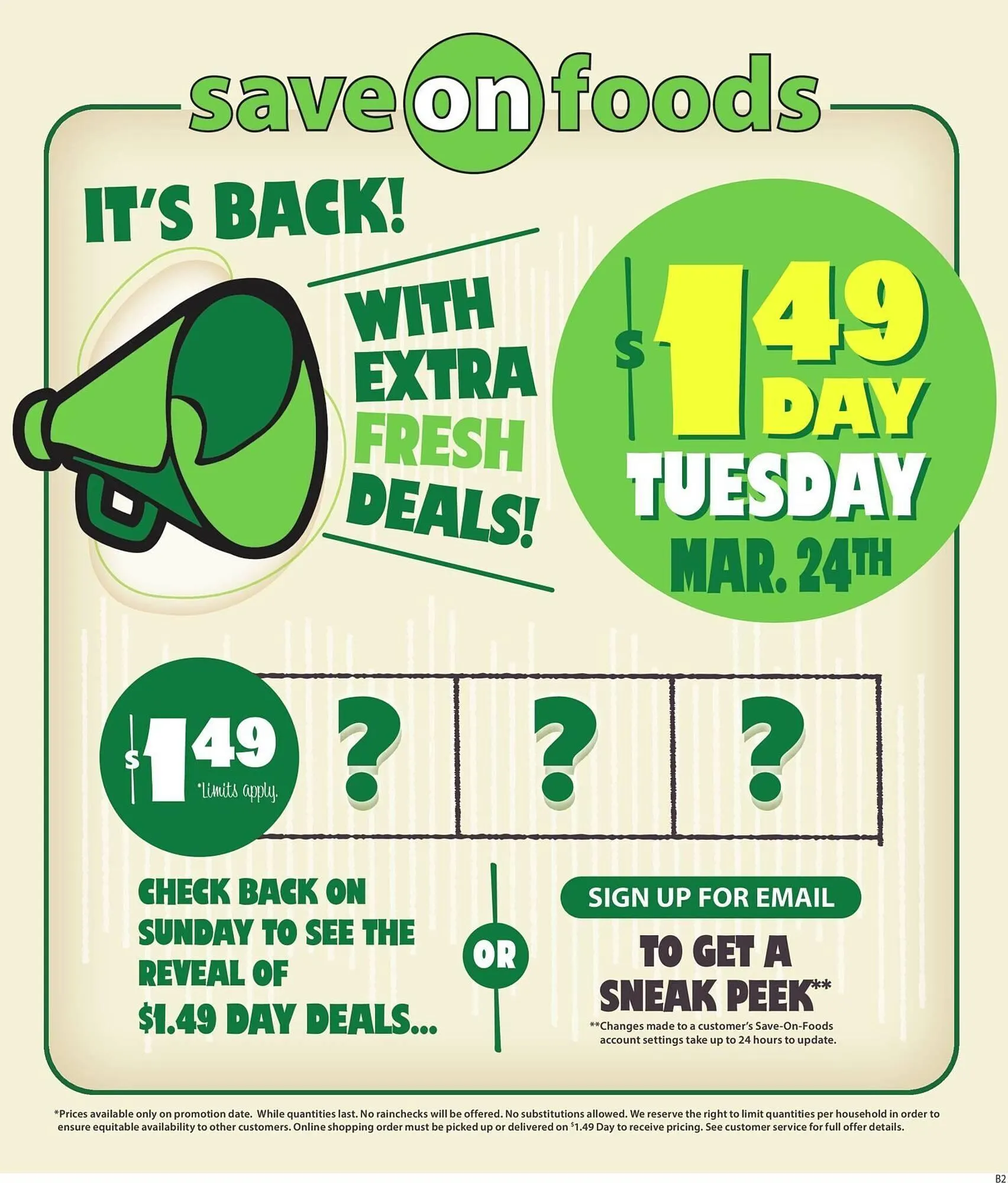 Save on Foods flyer from March 19 to March 26 2026 - flyer page 1