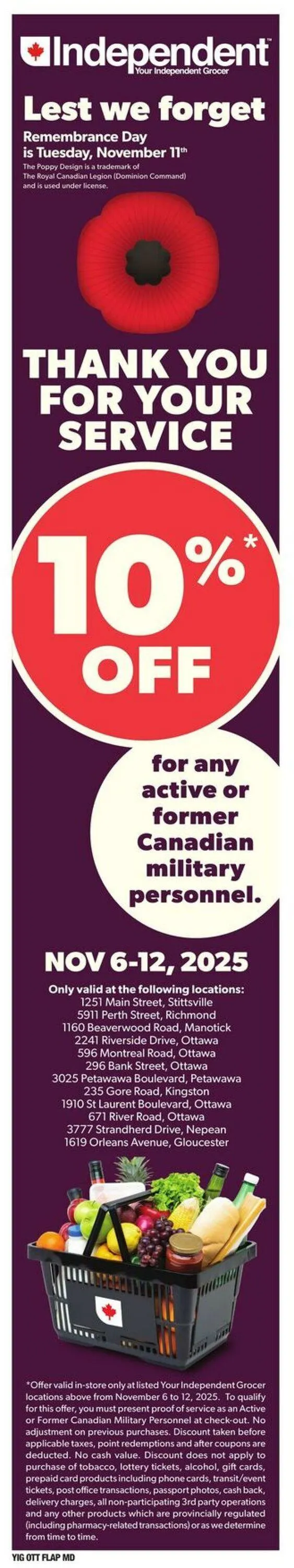 Independent Current flyer from November 6 to November 12 2025 - flyer page 1