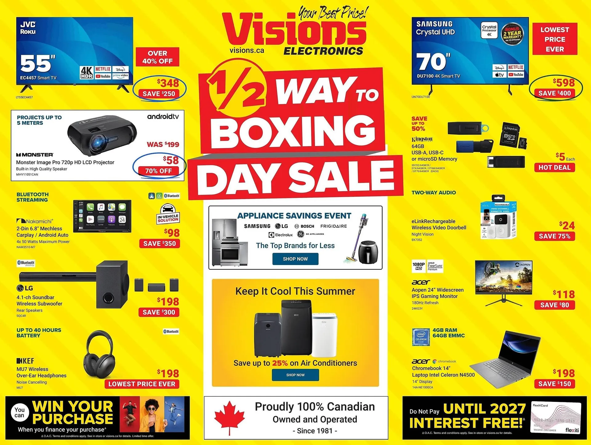 Visions Electronics flyer - 1