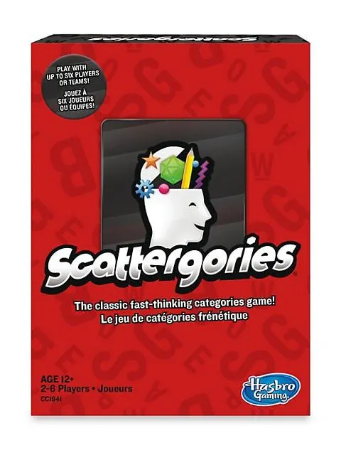 Scattergories Board Game