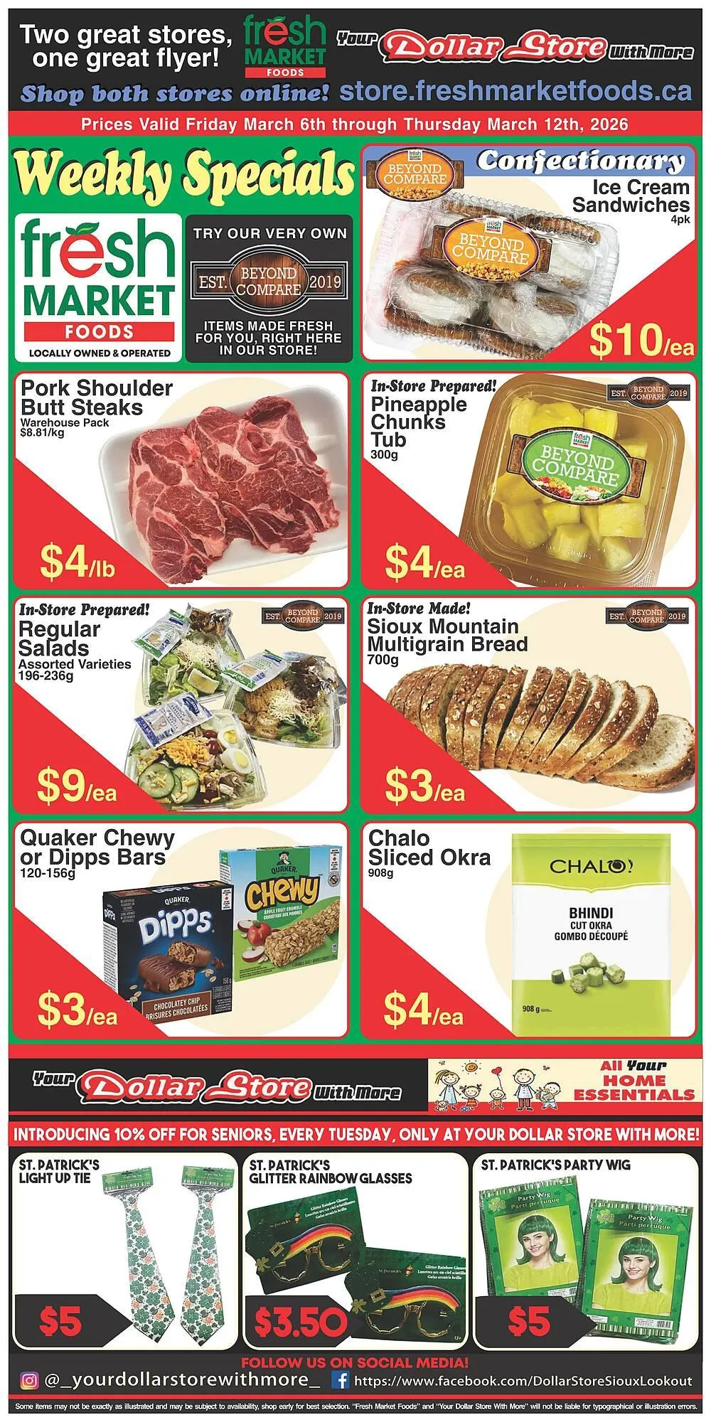 Fresh Market Foods flyer from March 6 to March 12 2026 - flyer page 1