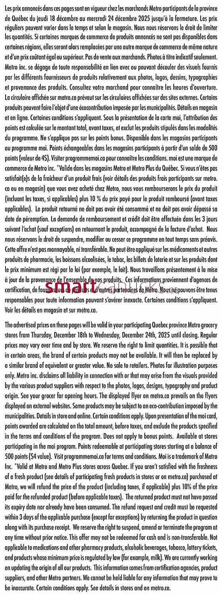 Metro flyer from December 18 to December 24 2025 - flyer page 23