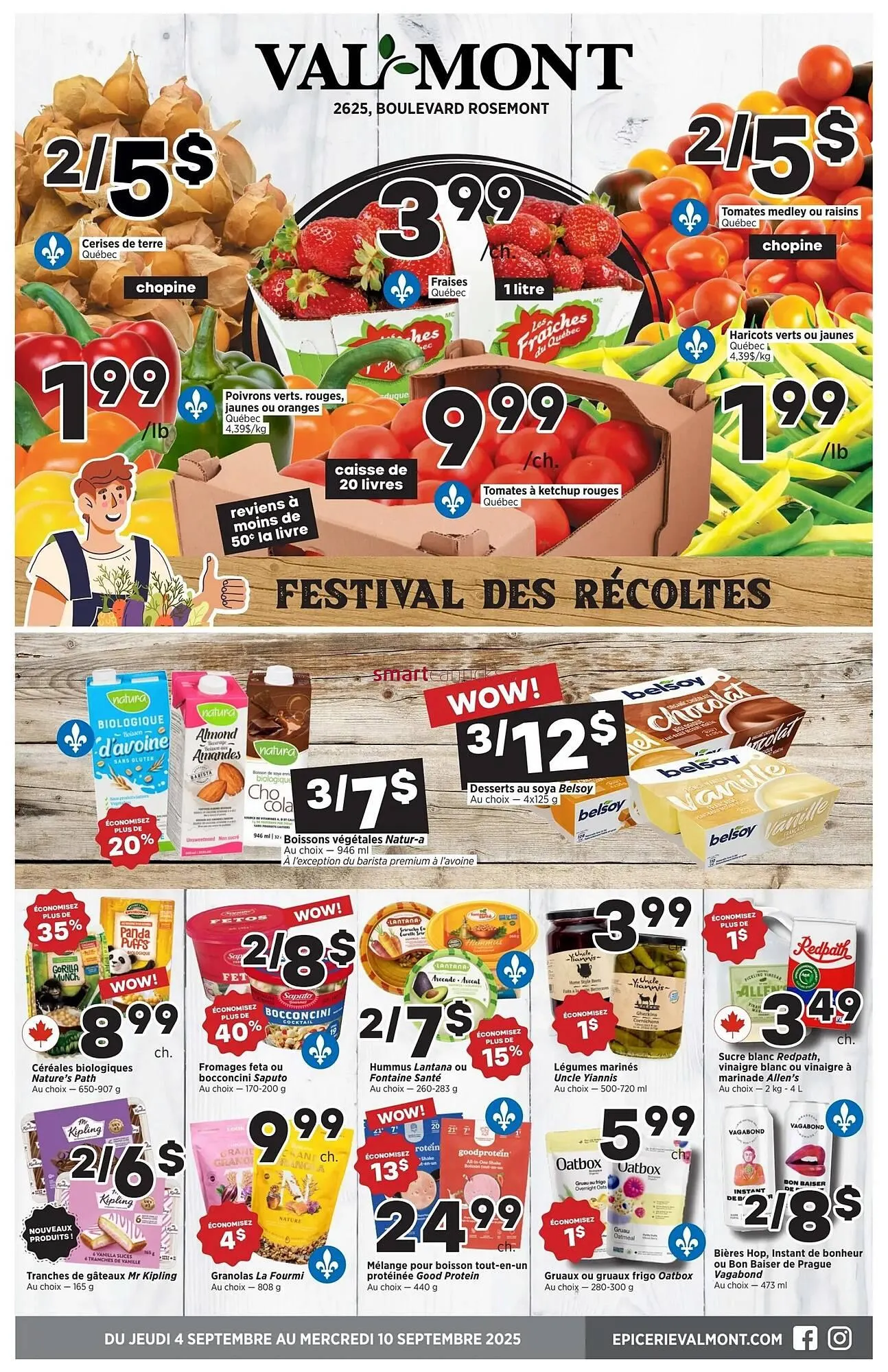 Val-Mont flyer from September 5 to September 11 2025 - flyer page 1