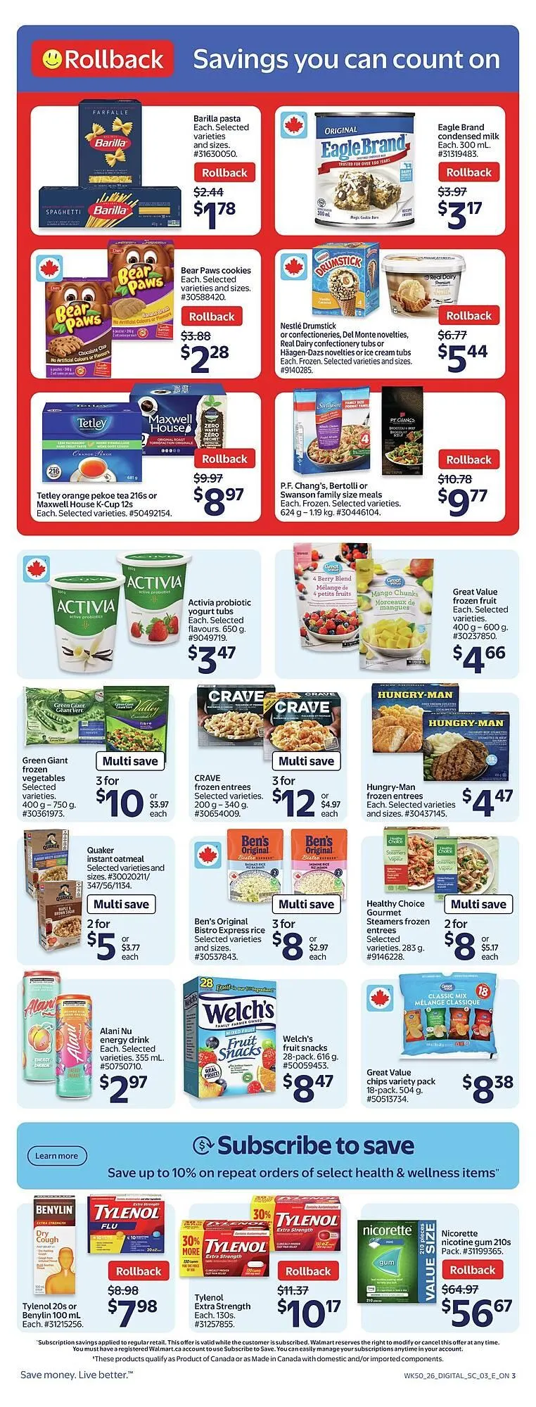 Walmart flyer from January 8 to January 15 2026 - flyer page 4