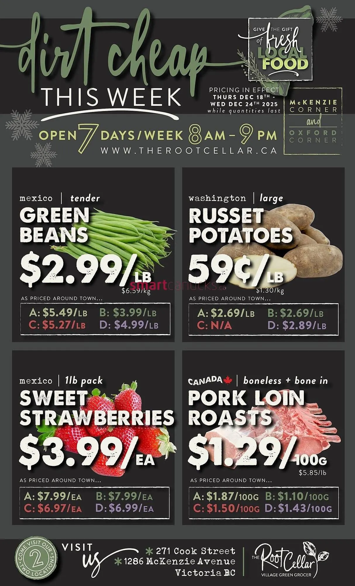 The Root Cellar flyer from December 18 to December 24 2025 - flyer page 1