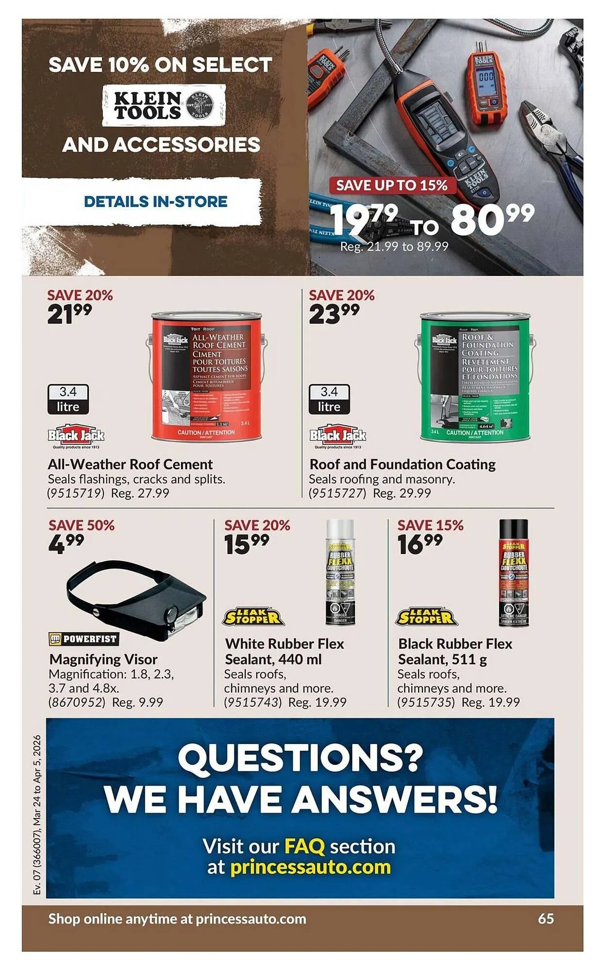 Princess Auto flyer from March 19 to March 26 2026 - flyer page 71