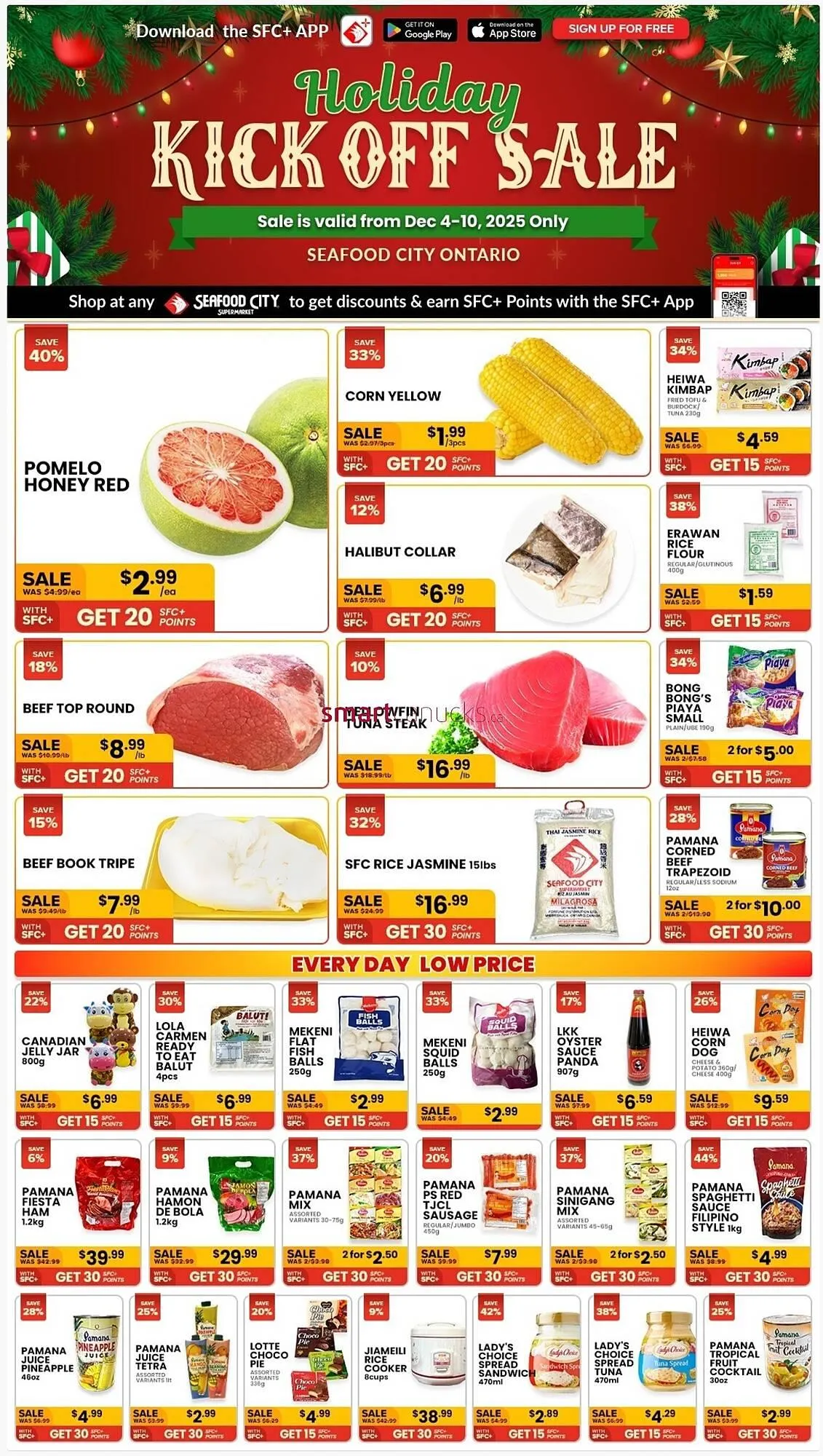 Seafood City Supermarket weekly ad from December 4 to December 17 2025 - flyer page 1