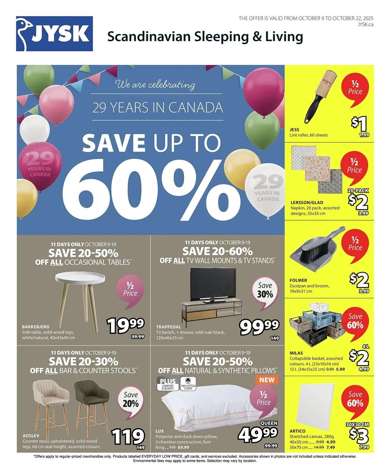 JYSK flyer from October 10 to October 17 2025 - flyer page 1