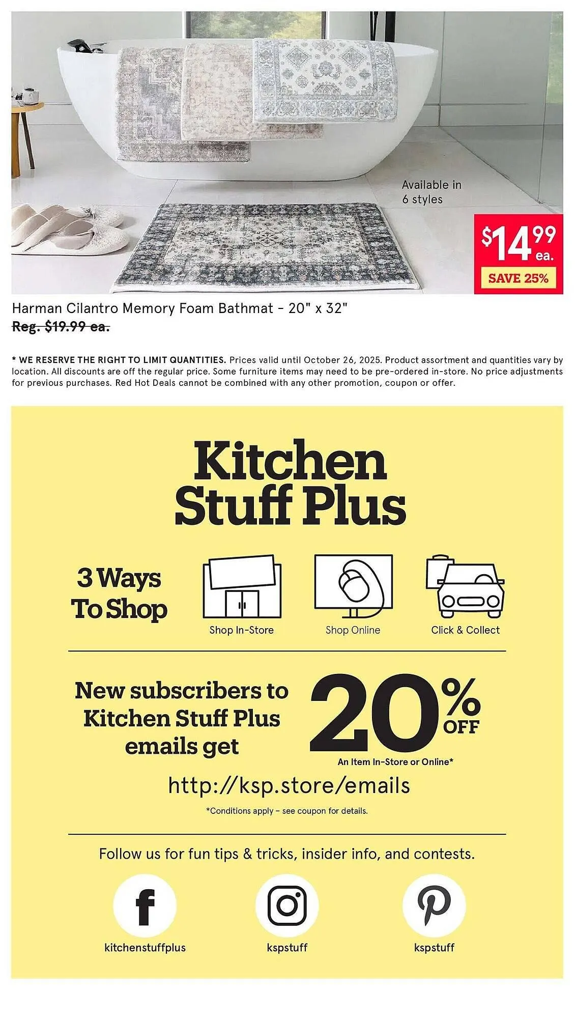Kitchen Stuff Plus flyer from October 20 to October 27 2025 - flyer page 6