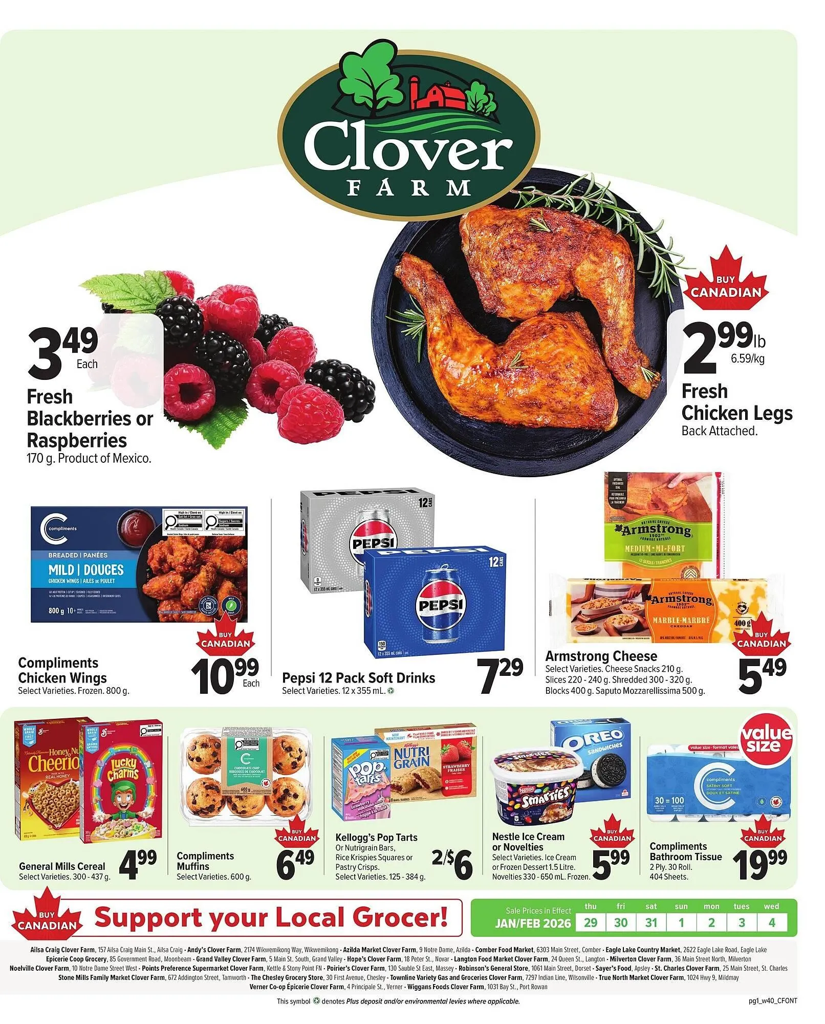 Clover Farm flyer - 1
