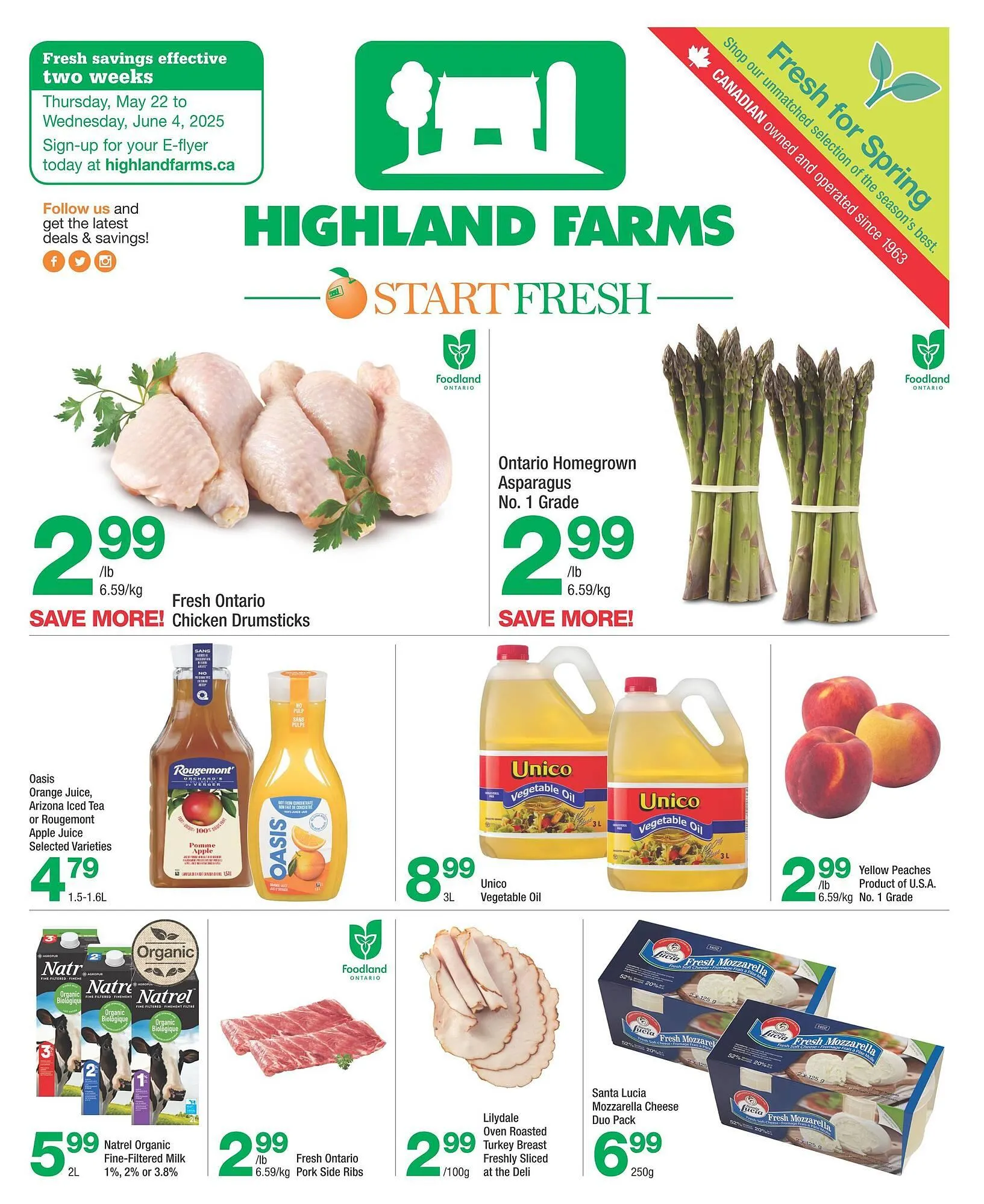 Highland Farms flyer from May 22 to June 4 2025 - flyer page 1