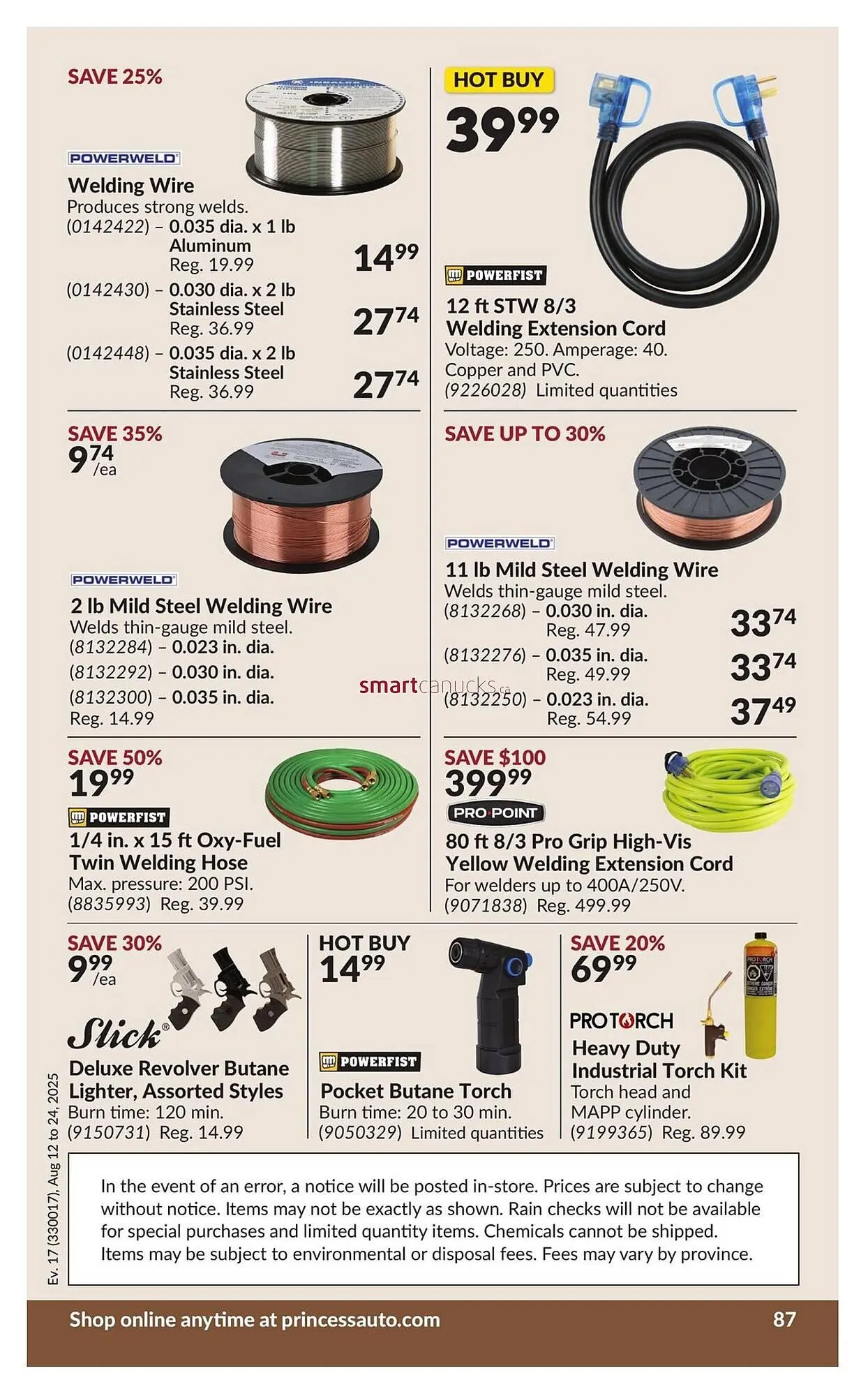 Princess Auto flyer from August 12 to August 24 2025 - flyer page 93