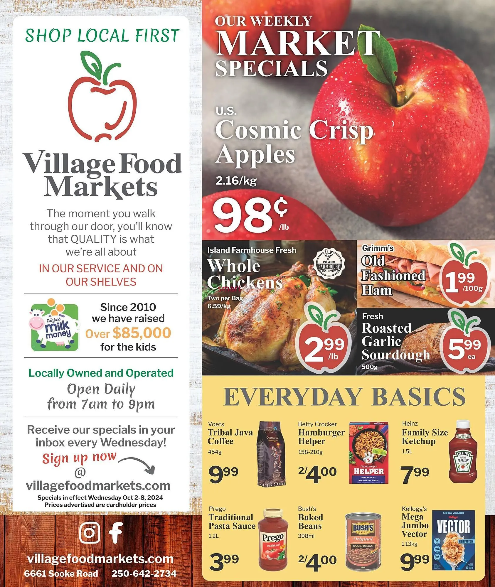 Village Food Markets flyer from October 2 to October 8 2024 - flyer page 1