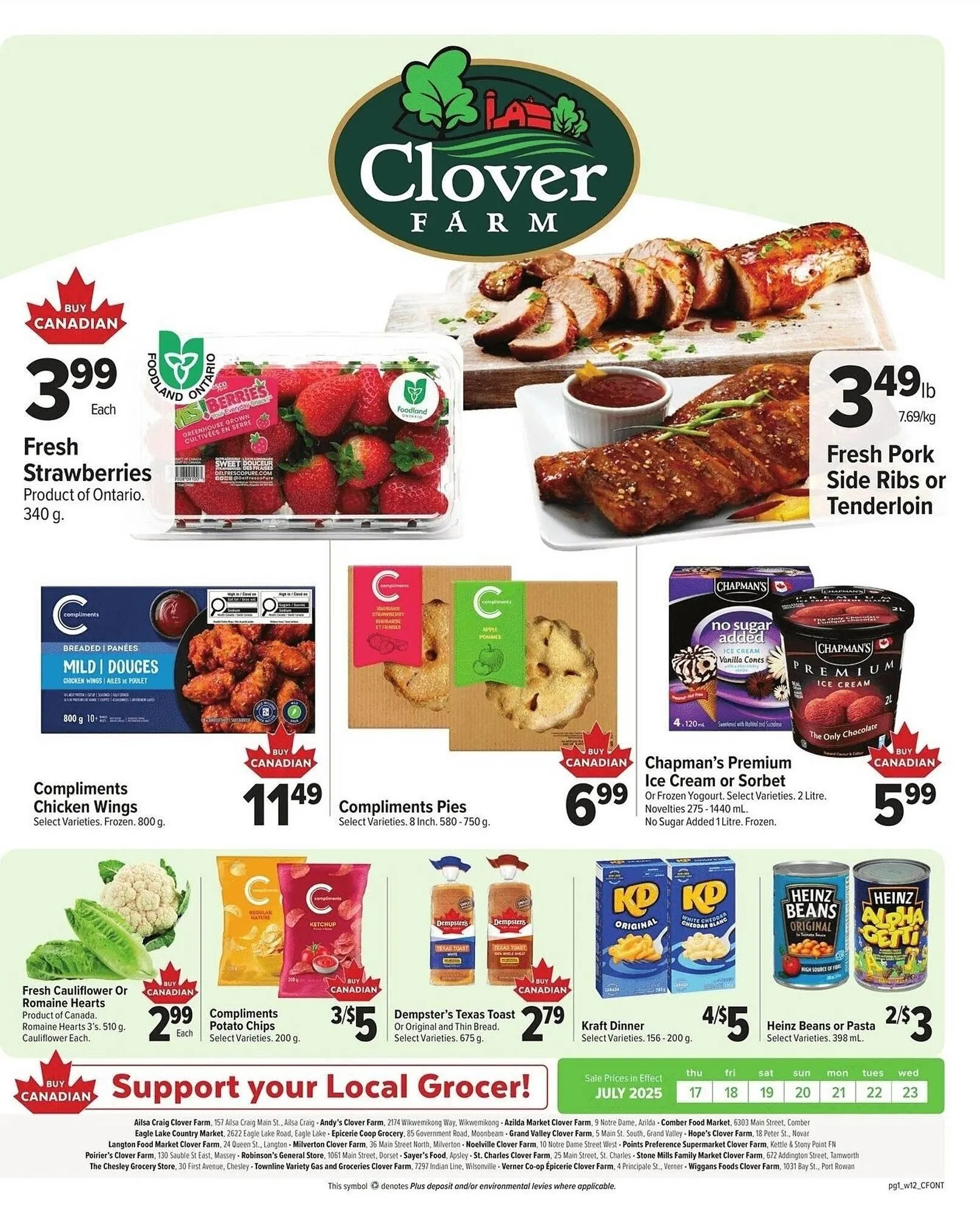 Clover Farm flyer - 1