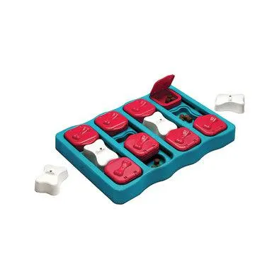 Outward Hound, Nina Ottosson, Dog Brick Treat Puzzle - Blue