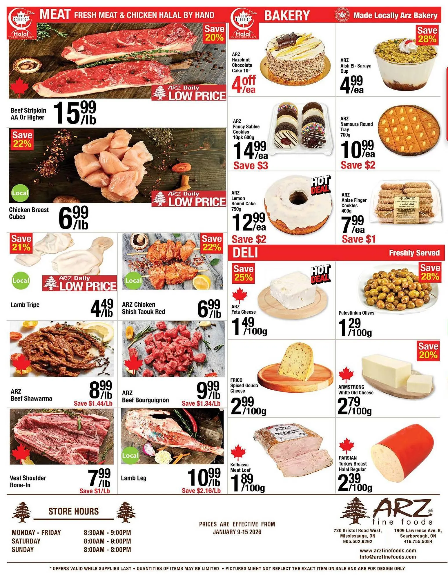 Arz Fine Foods flyer from January 9 to January 15 2026 - flyer page 4