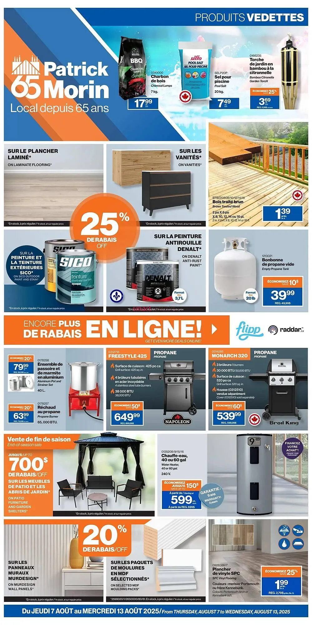 Patrick Morin flyer from August 6 to August 12 2025 - flyer page 1