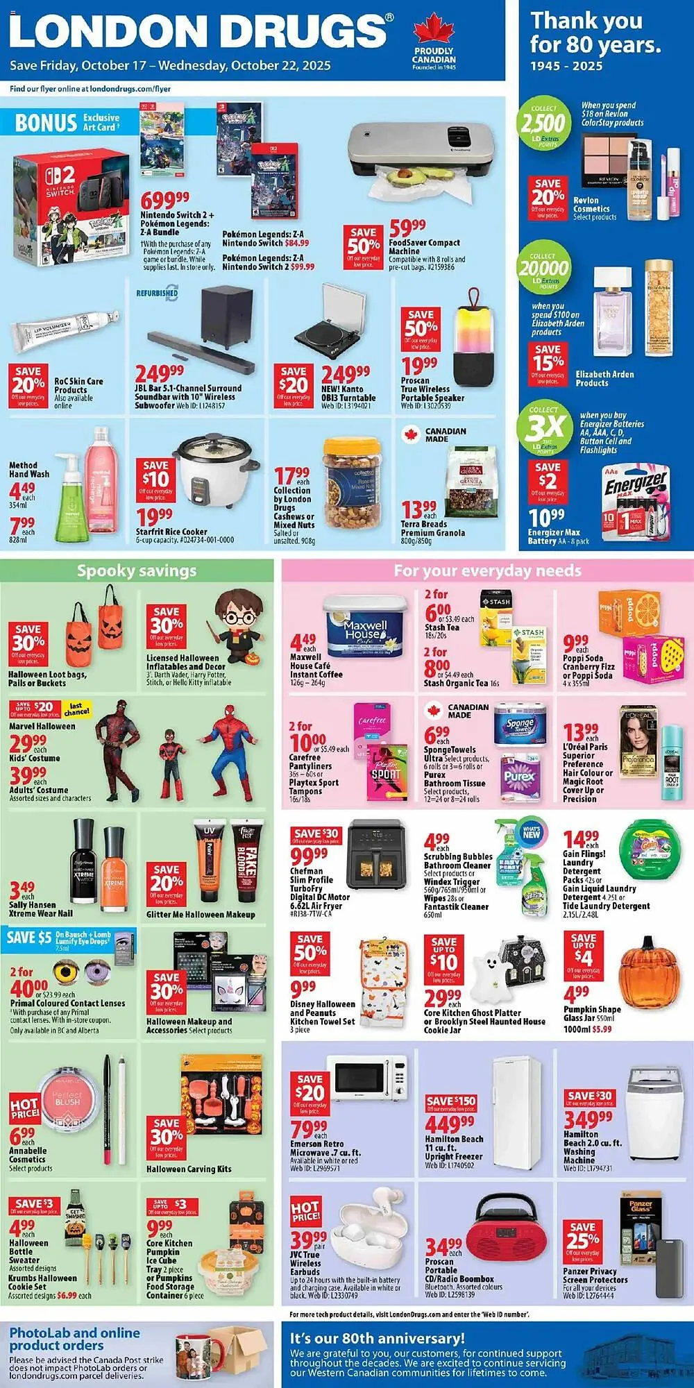 London Drugs flyer from October 17 to October 23 2025 - flyer page 1