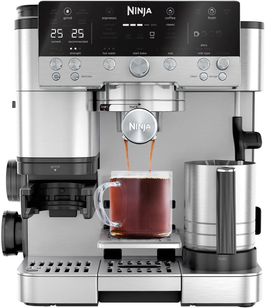 Ninja Luxe Cafe Manual Espresso Coffee Machine