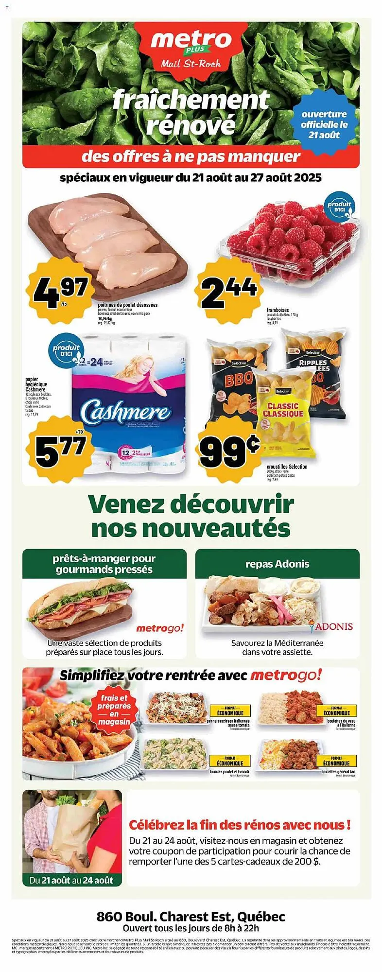 Metro flyer from August 21 to August 28 2025 - flyer page 1