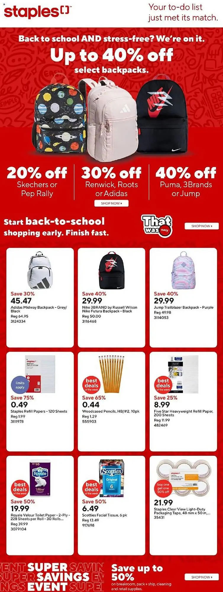 Staples flyer from July 18 to July 25 2025 - flyer page 1