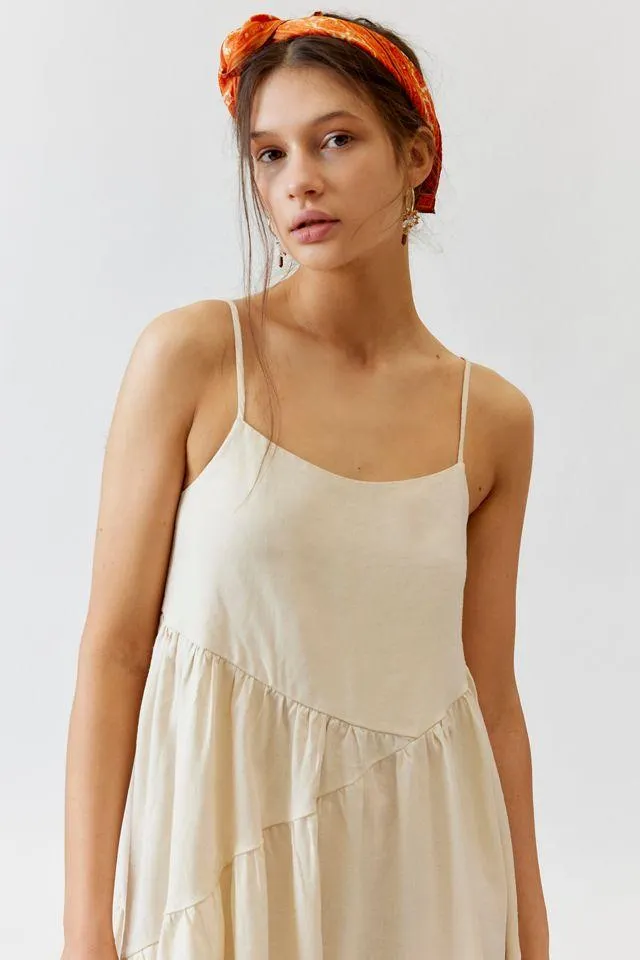 Urban Renewal Made In LA EcoVero™️ Linen Seamed Midi Dress