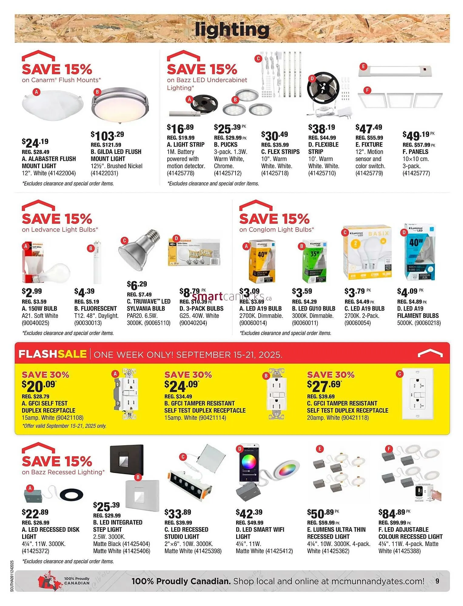 McMunn & Yates Building Supplies flyer from September 11 to September 17 2025 - flyer page 9