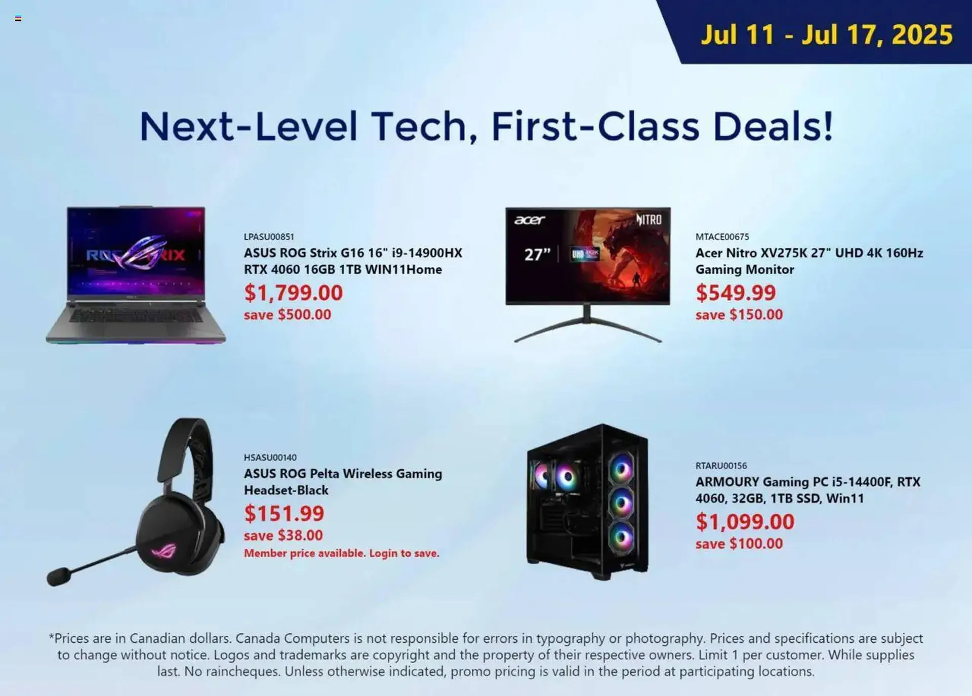 Canada Computers flyer - 1