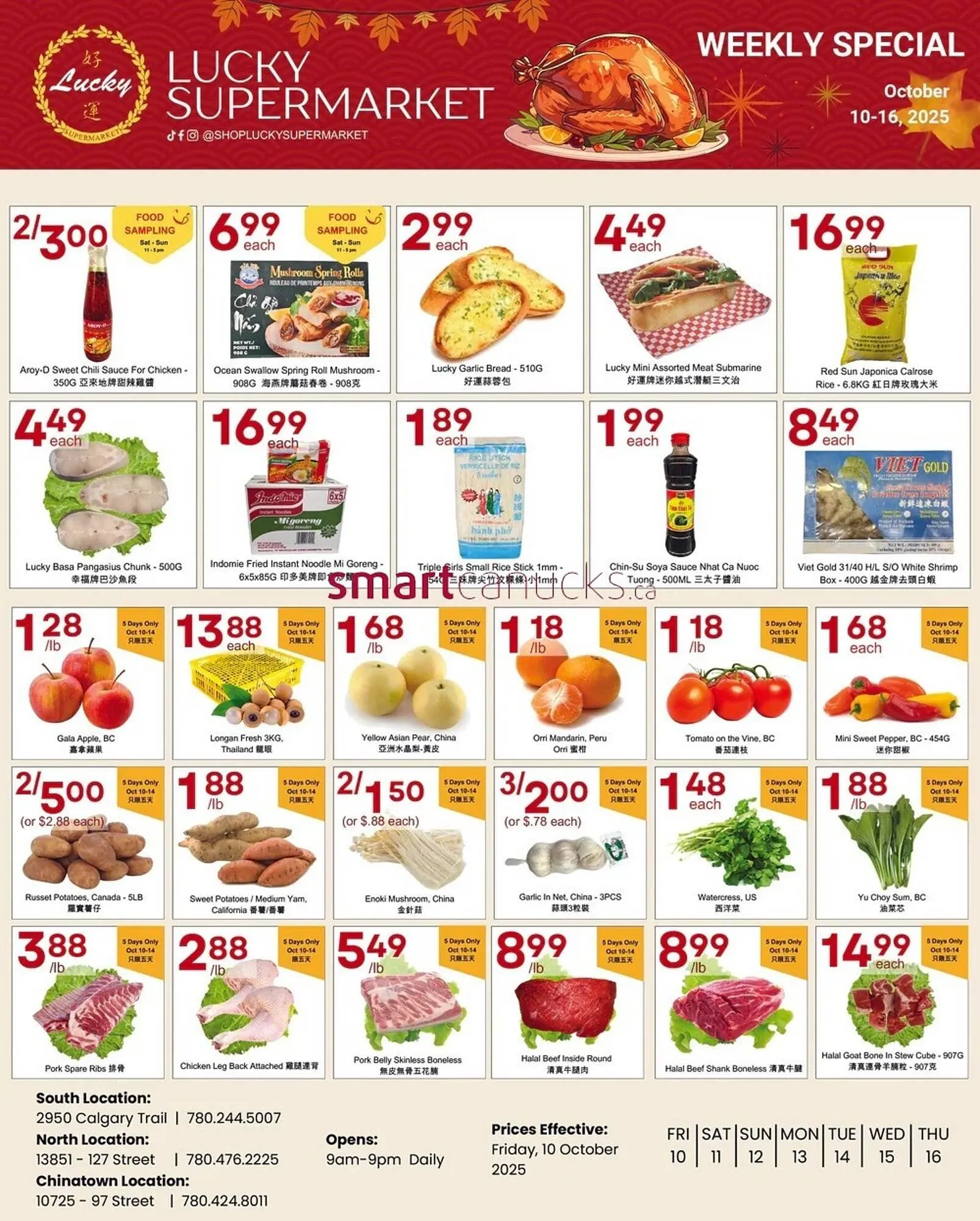 Lucky Supermarket flyer from October 10 to October 16 2025 - flyer page 1