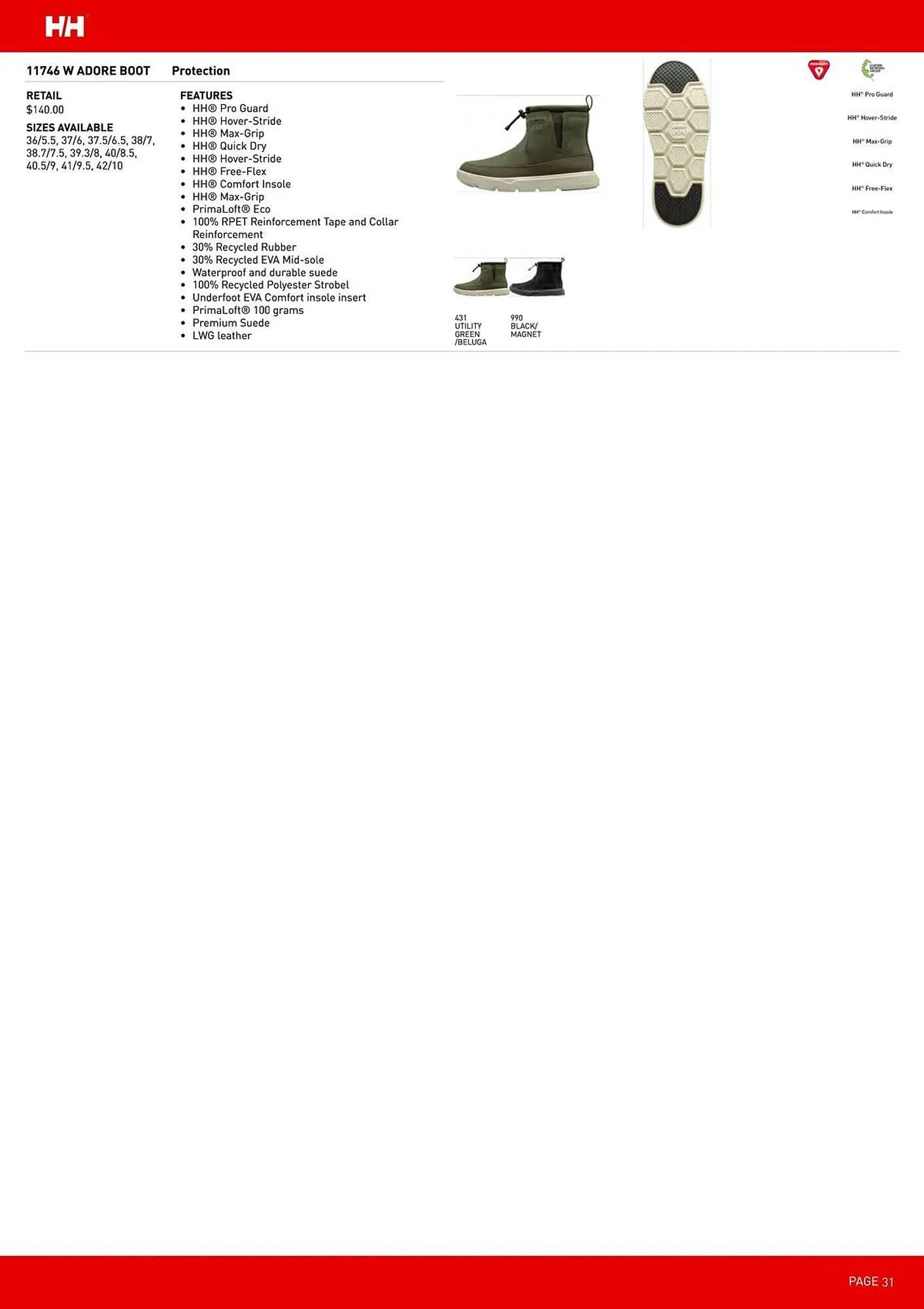 Helly Hansen flyer from September 11 to February 28 2026 - flyer page 31