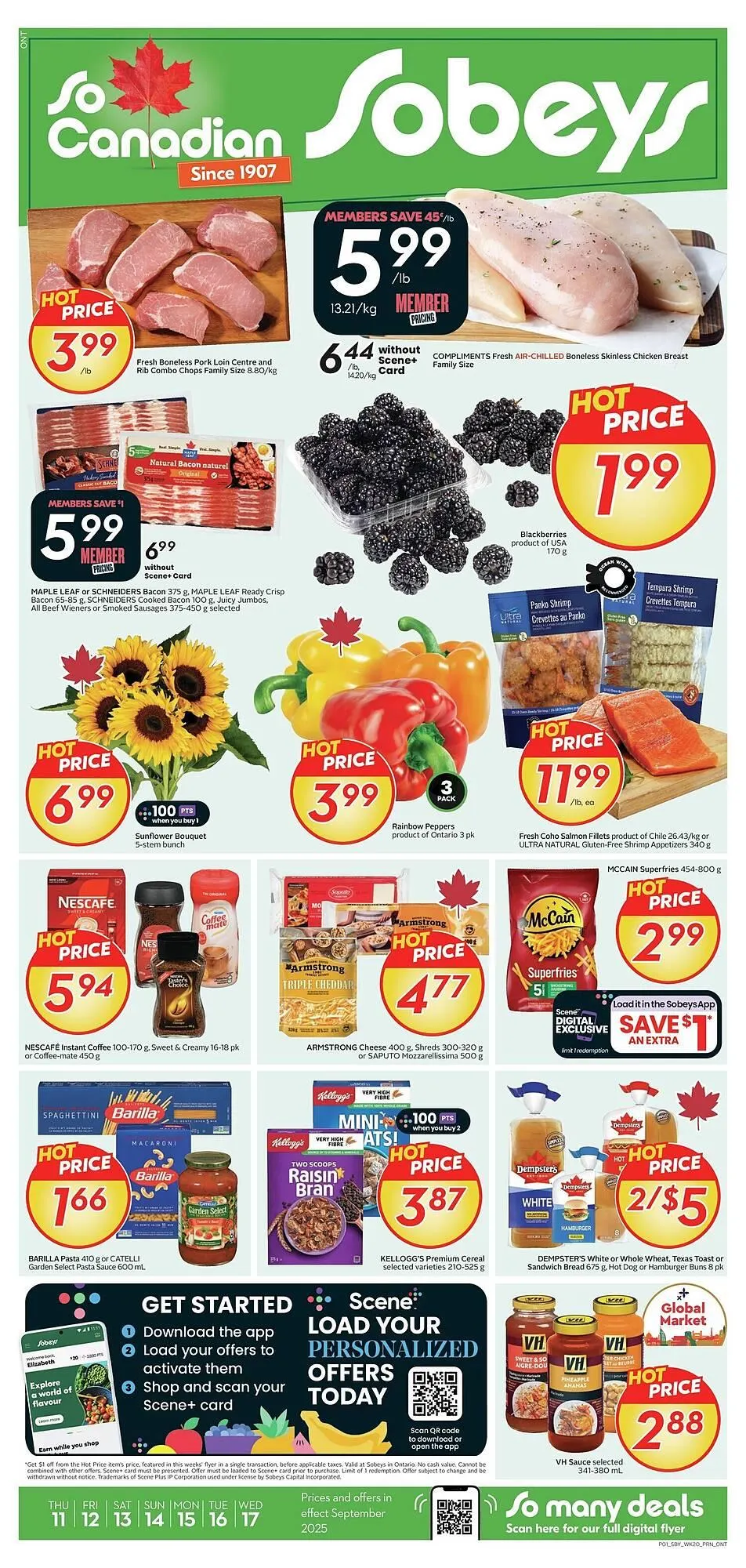Sobeys flyer from September 12 to September 19 2025 - flyer page 1