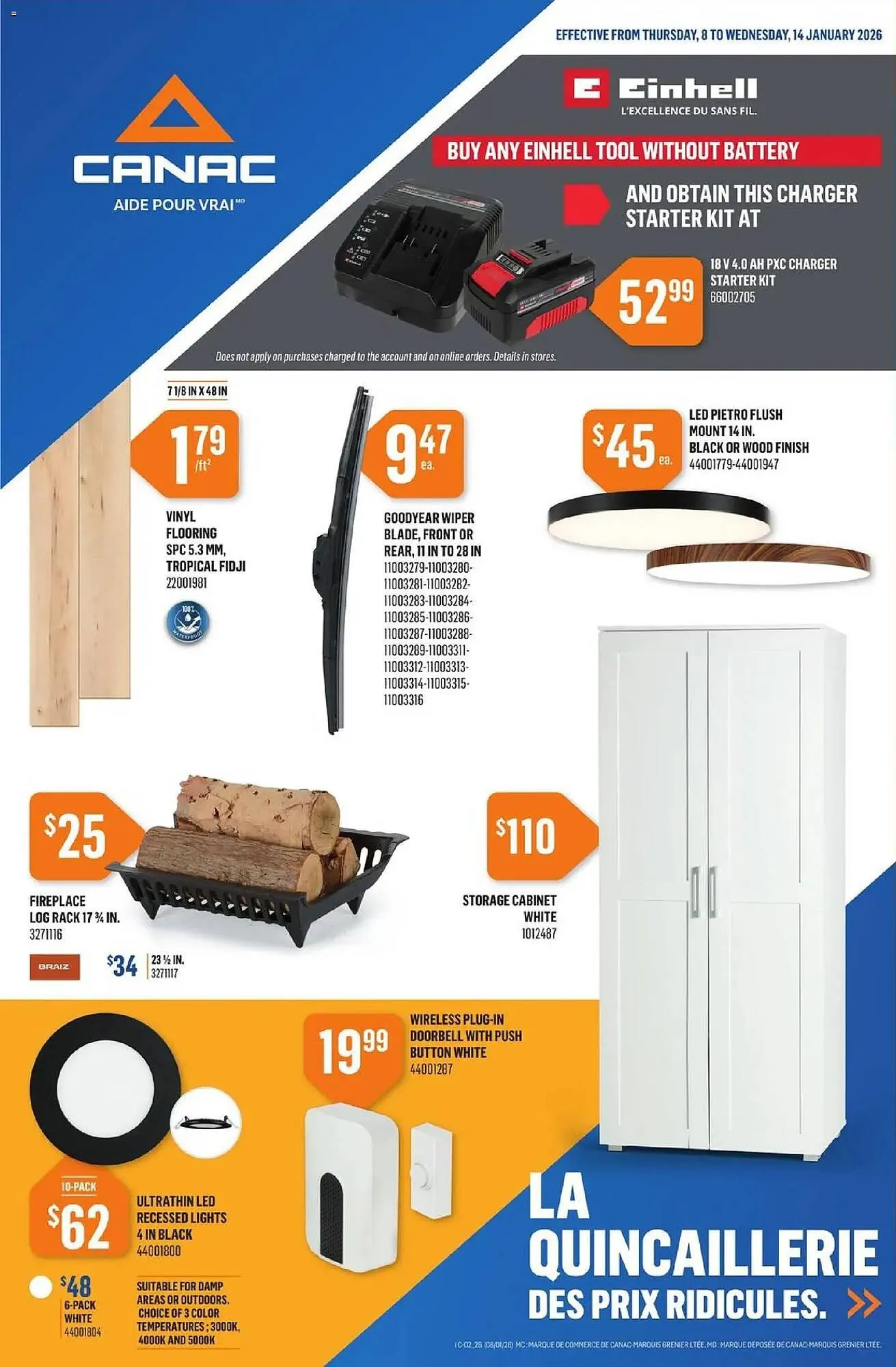 Canac flyer from January 8 to January 15 2026 - flyer page 1