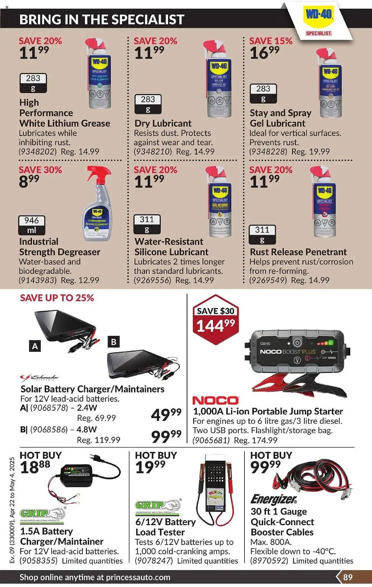 Princess Auto flyer from April 22 to May 4 2025 - flyer page 94