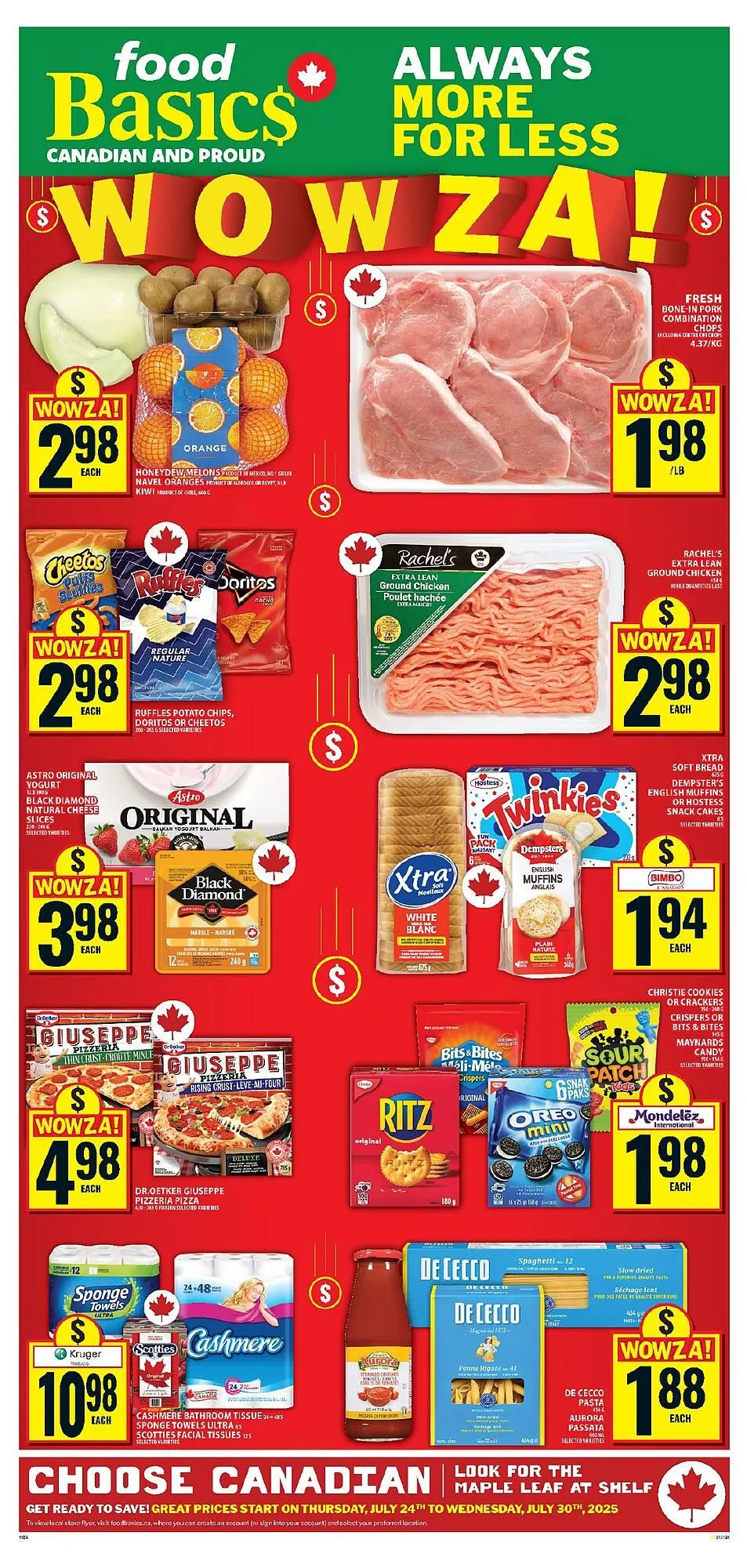 Food Basics flyer from July 24 to July 30 2025 - flyer page 1