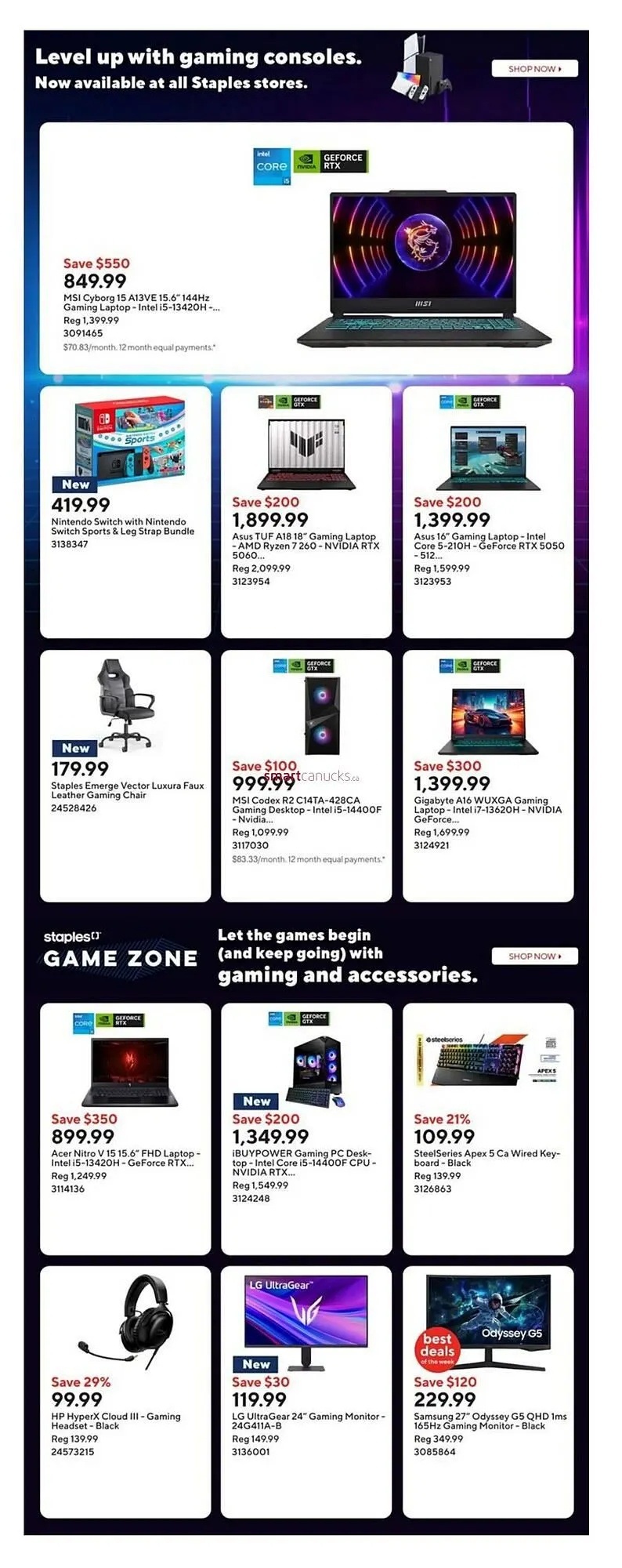 Staples flyer from November 7 to November 13 2025 - flyer page 11