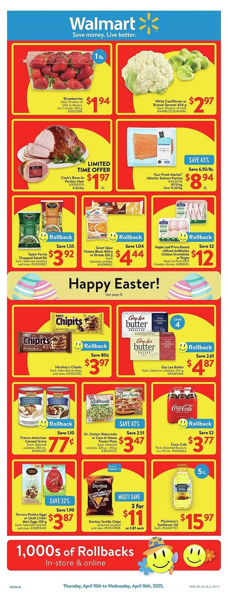 Walmart flyer from April 11 to May 2 2025 - flyer page 1