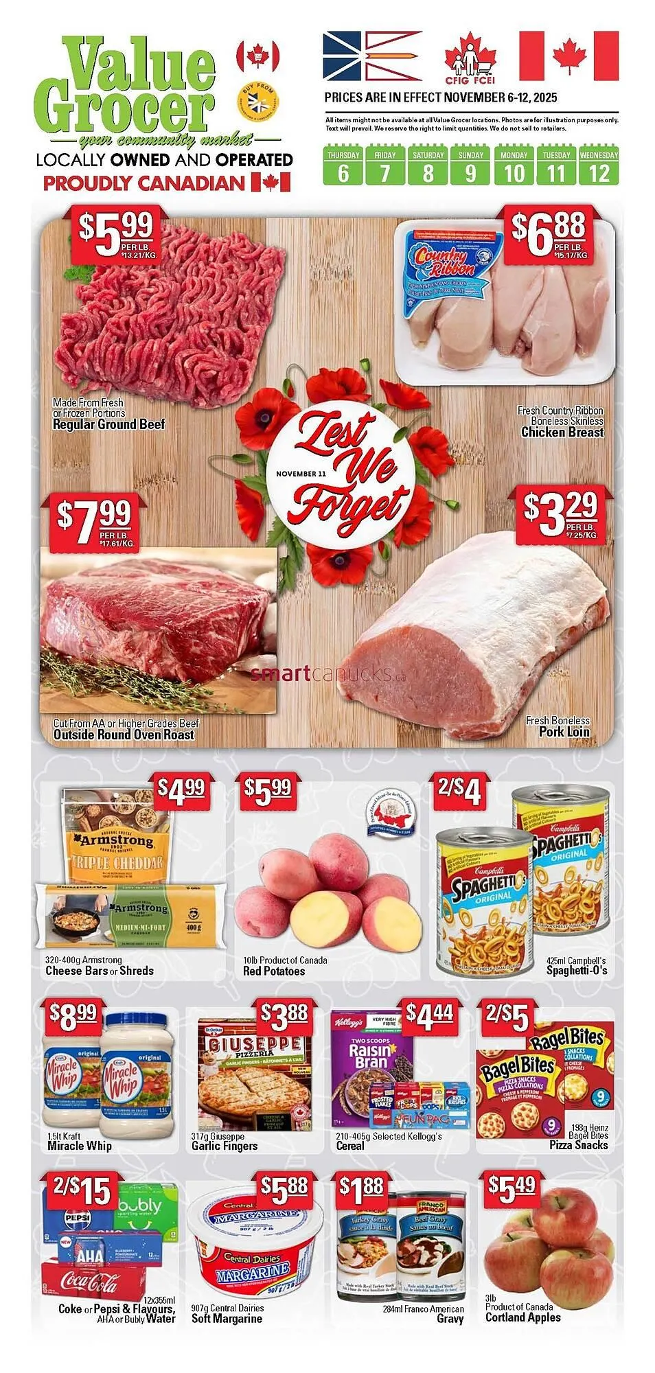 Value Grocer flyer from November 6 to November 26 2025 - flyer page 1