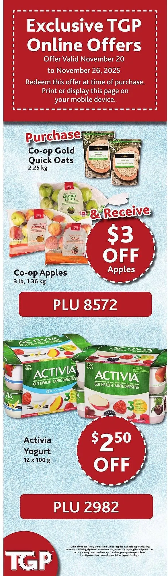 TGP The Grocery People flyer from November 20 to November 26 2025 - flyer page 9