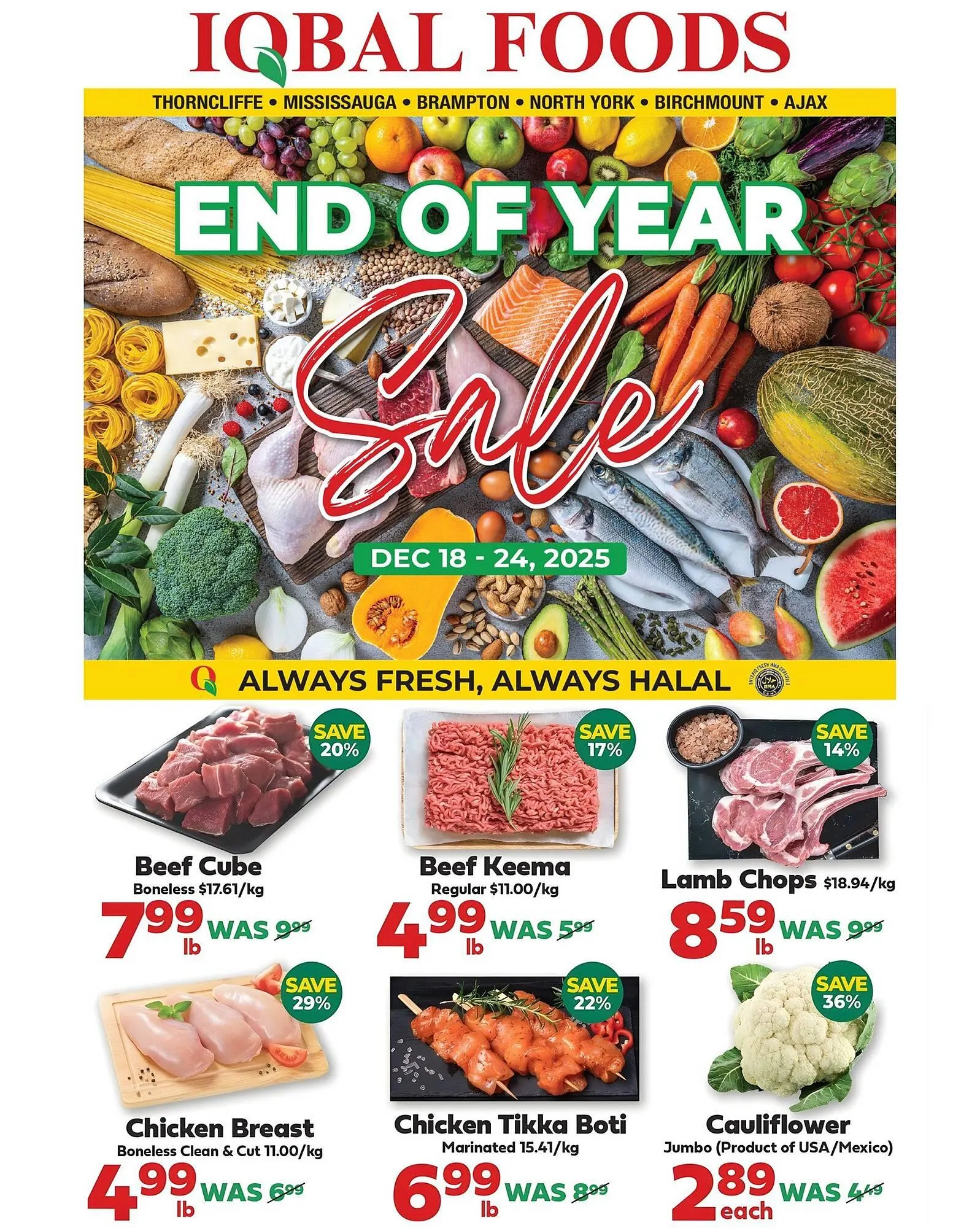 Iqbal Foods flyer from December 18 to December 24 2025 - flyer page 1