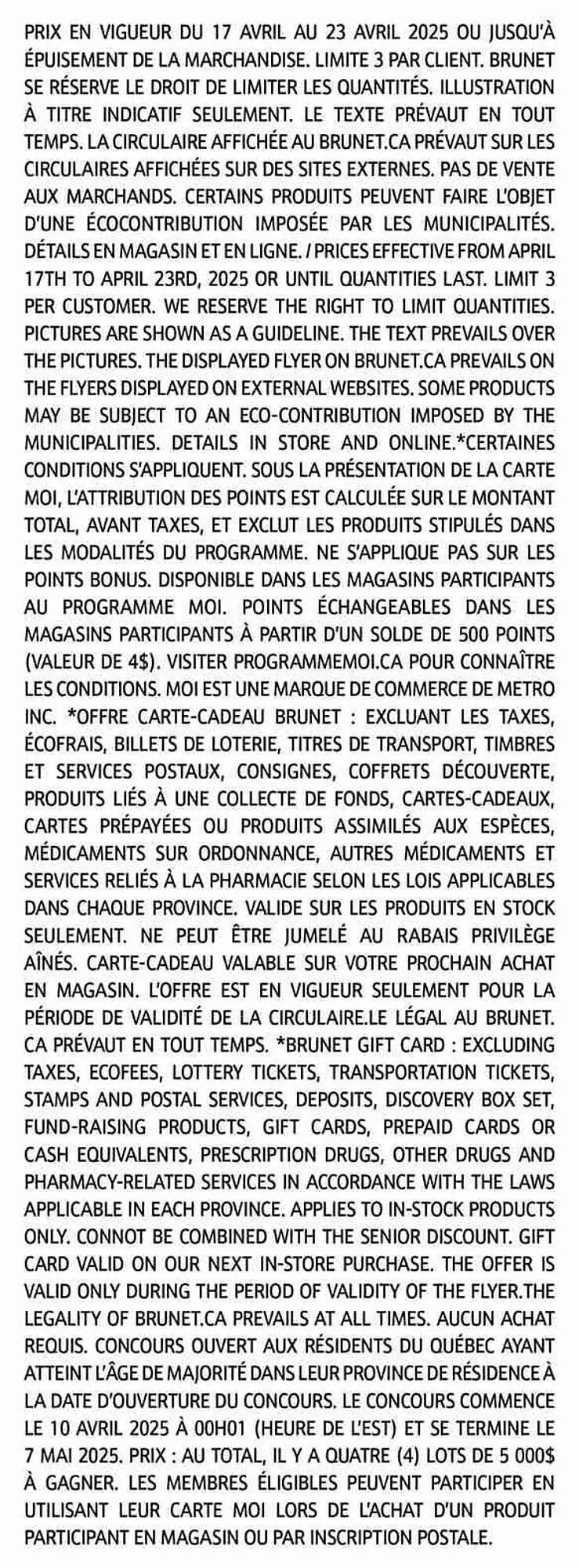 Brunet flyer from April 16 to April 30 2025 - flyer page 14