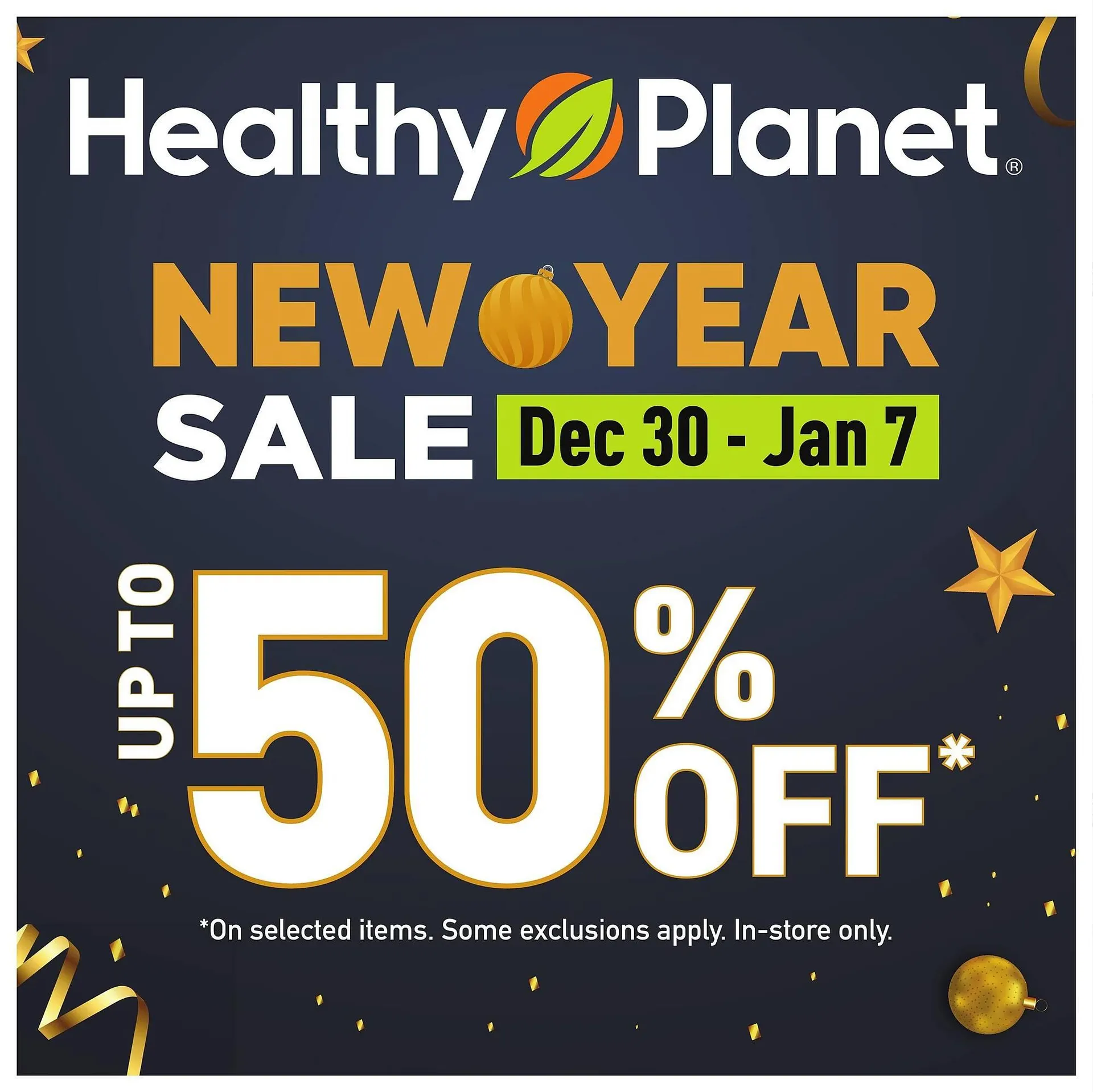 Healthy Planet flyer from December 30 to January 7 2026 - flyer page 1