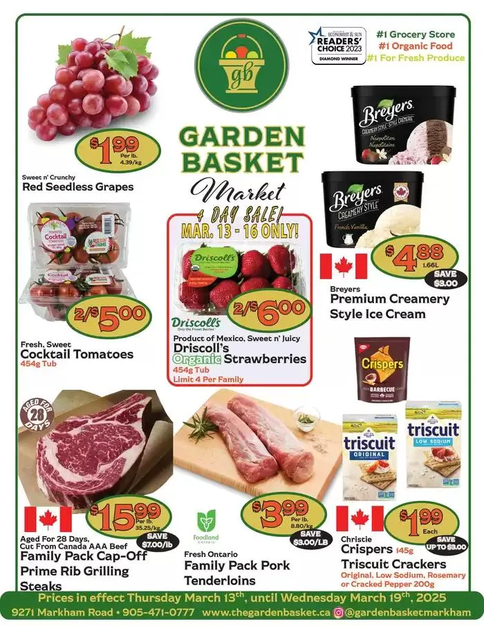 The Garden Basket from March 13 to March 19 2025 - flyer page 1