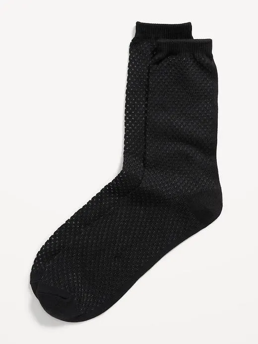 Crochet Crew Socks for Women