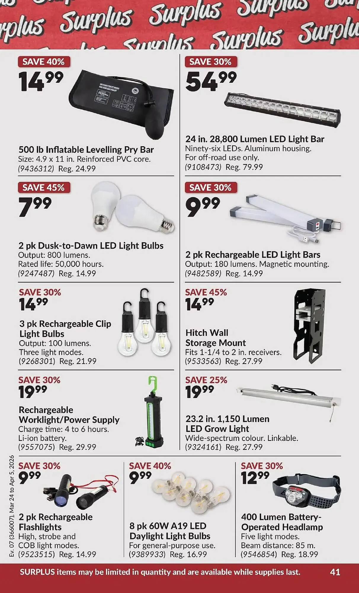 Princess Auto flyer from March 24 to April 6 2026 - flyer page 49