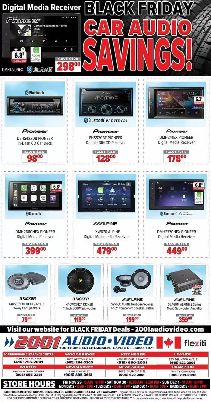 2001 Audio Video weekly flyer from November 29 to December 6 2024 - flyer page 17
