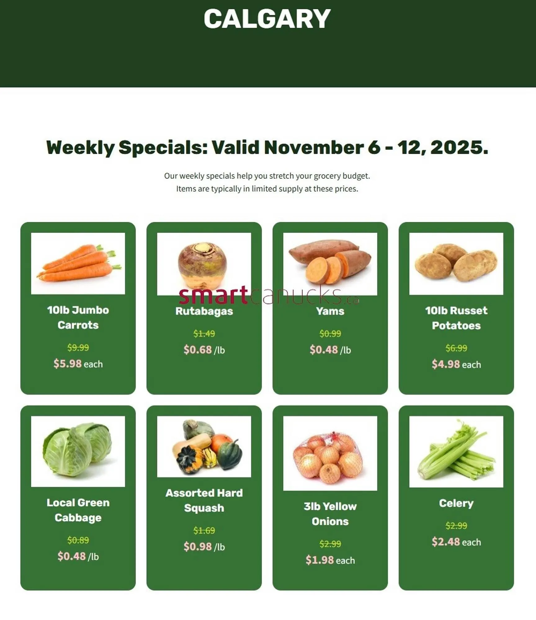H&W Produce flyer from November 3 to November 12 2025 - flyer page 1