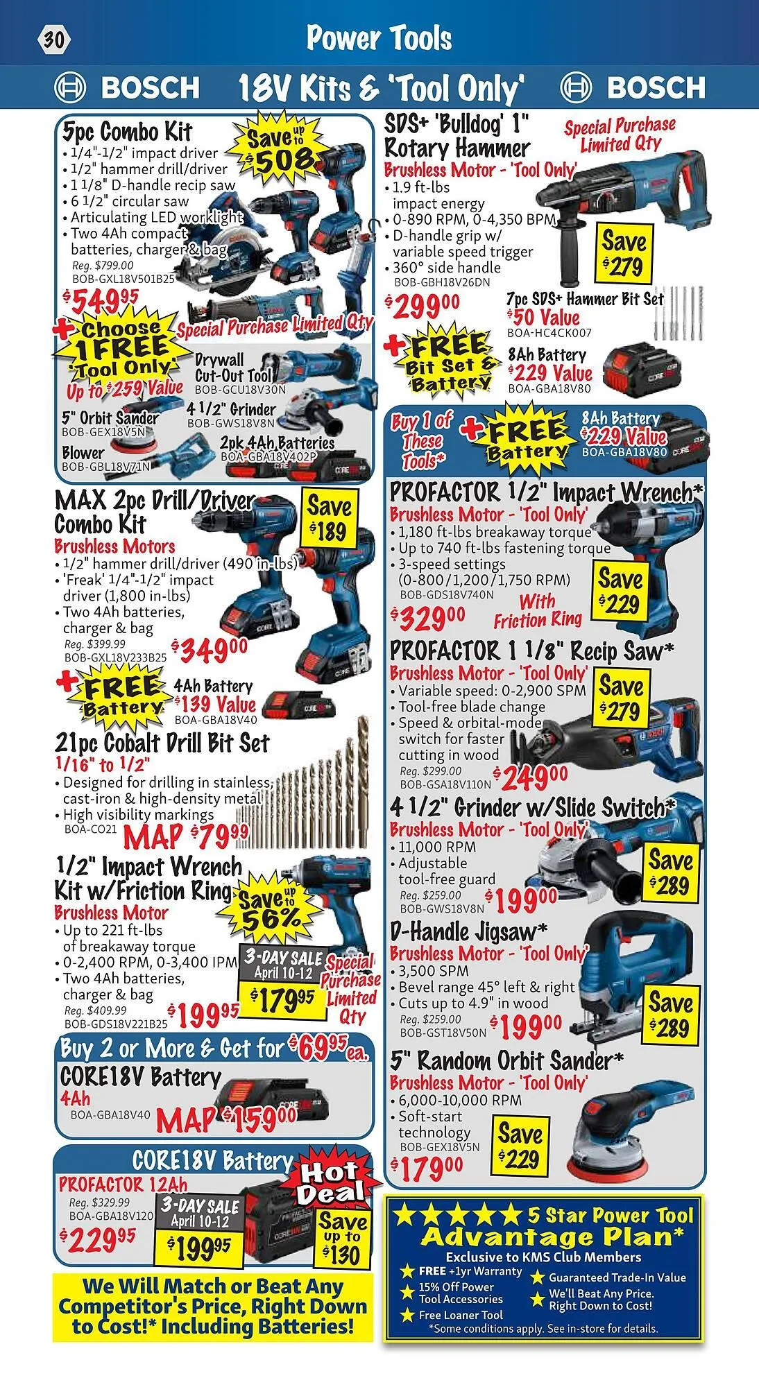 KMS Tools flyer from April 1 to April 30 2025 - flyer page 30
