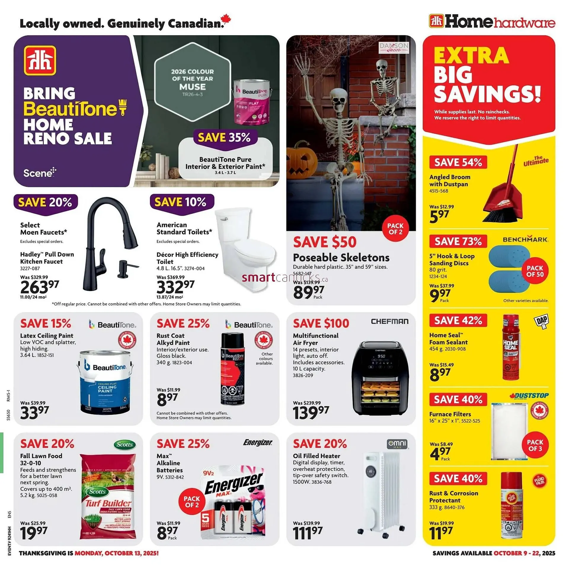 Home Hardware flyer from October 9 to October 15 2025 - flyer page 1