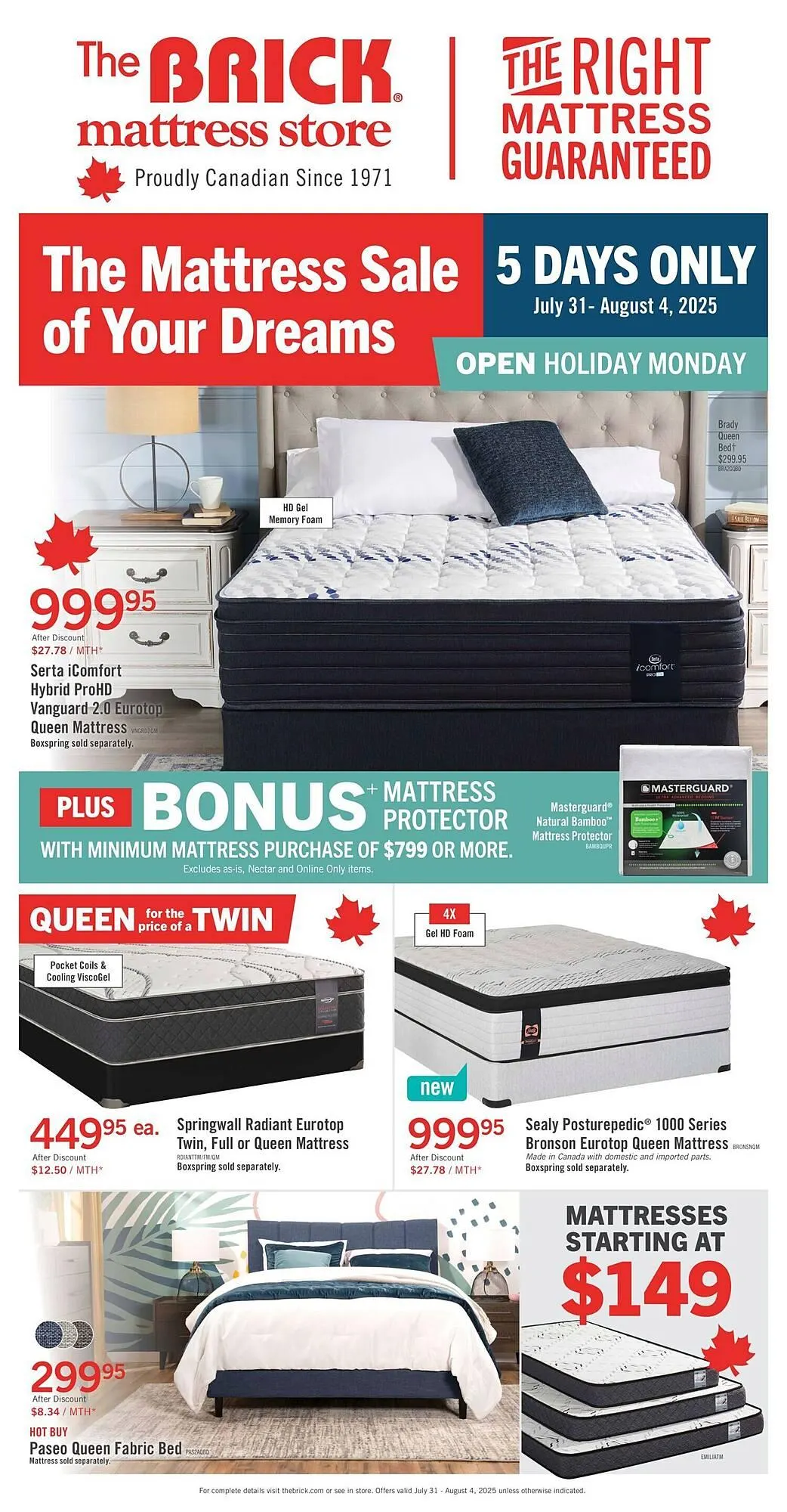 The Brick flyer from July 31 to August 15 2025 - flyer page 1